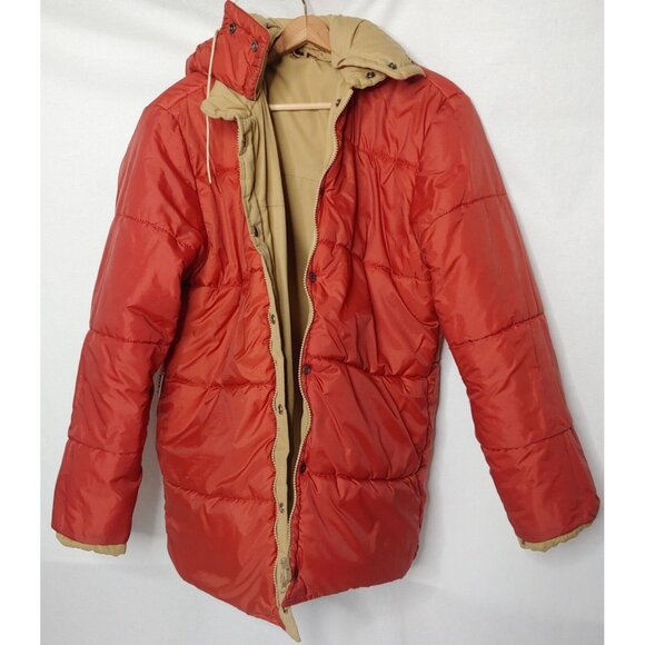 JC Penny The Mens Shop cOAT Men Medium Insulated Vintage Workwear Work Tan READ - Picture 4 of 16